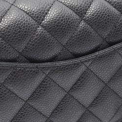 Pre Owned Chanel Classic Square Mini Gray Calfskin Shoulder Bag