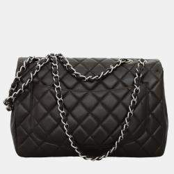 Pre Owned Chanel Jumbo Classic Flap Shoulder Bag
