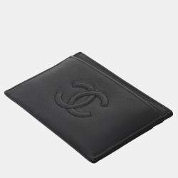 Pre Owned Chanel Embossed CC Card Holder