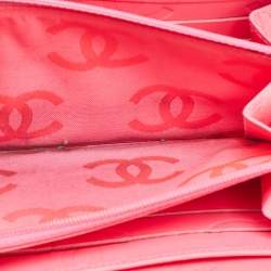 Pre Owned Chanel Black Quilted Leather CC Cambon Ligne Zip Around Organizer Wallet