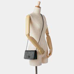 Pre Owned Chanel Black Mini Calfskin Propeller Flap