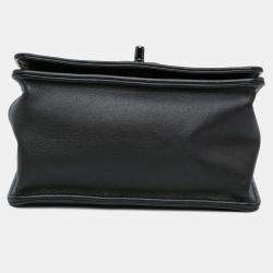 Pre Owned Chanel Black Mini Calfskin Propeller Flap