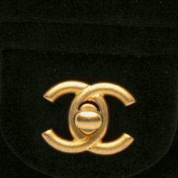 Pre Owned Chanel Black Mini Quilted Velvet Double Frame Flap