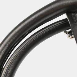 Pre Owned Chanel French Riviera Black Perforated Calfskin Top Handle Bag