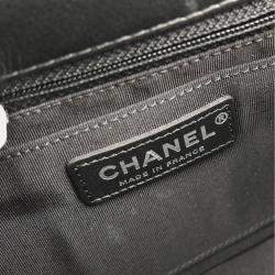 Pre Owned Chanel Turnlock Full Flap Small Black Embossed Calfskin Shoulder Bag