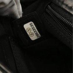 Pre Owned Chanel Straight Flap Black Lambskin Shoulder Bag