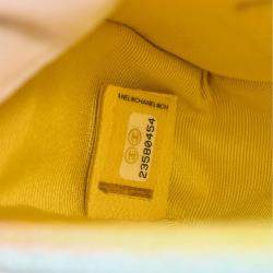 Pre Owned Chanel Boy Mini Multicolor Pastel Leather Shoulder Bag