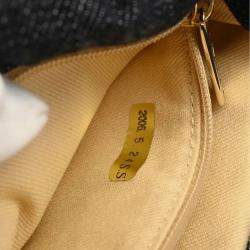 Pre Owned Chanel Night Flight Mademoiselle Lock Indigo Denim Shoulder Bag