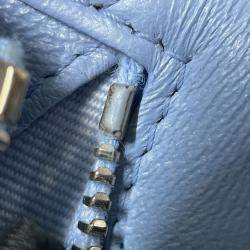 Pre Owned Chanel Blue Quilted Lambskin Candy Chain Wallet