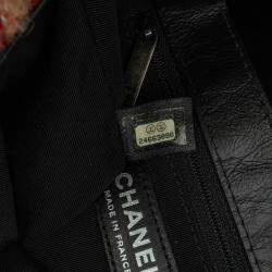 Pre Owned Chanel Multicolor CC Tweed and Shearling Single Flap