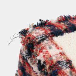 Pre Owned Chanel Multicolor CC Tweed and Shearling Single Flap