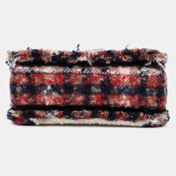Pre Owned Chanel Multicolor CC Tweed and Shearling Single Flap