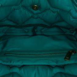 Pre Owned Chanel Blue Small Iridescent Calfskin Chesterfield Flap