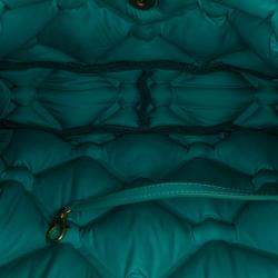 Pre Owned Chanel Blue Small Iridescent Calfskin Chesterfield Flap