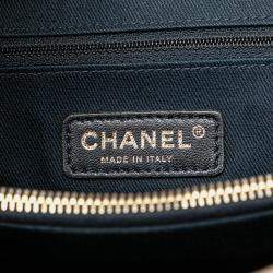 Pre Owned Chanel Pink Large Chevron Calfskin Surpique Tote