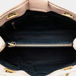 Pre Owned Chanel Pink Large Chevron Calfskin Surpique Tote