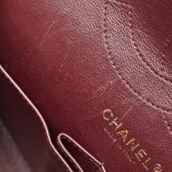 Pre Owned Chanel Black Quilted Caviar Leather Jumbo Classic Double Flap Bag