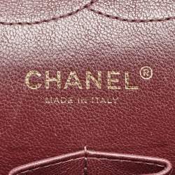 Pre Owned Chanel Black Quilted Caviar Leather Jumbo Classic Double Flap Bag