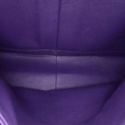 Pre Owned Chanel Purple Jumbo Classic Lambskin Double Flap