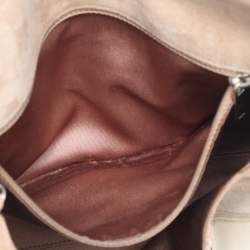 Pre Owned Chanel Beige Suede Patchwork 2.55 Reissue Flap Bag