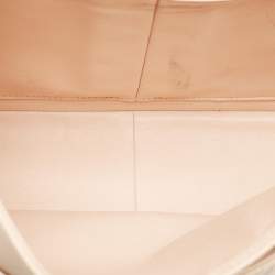 Pre Owned Chanel Light Beige Quilted Caviar Leather Jumbo Classic Double Flap Bag