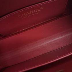Pre Owned Chanel Black Leather Small Box Bag