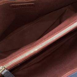 Pre Owned Chanel Blue Leather Chain Shoulder Bag
