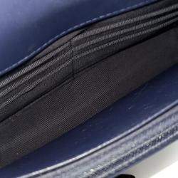 Pre Owned Chanel Navy Blue Leather Lambskin Trendy CC WOC Mini Crossbody Bag