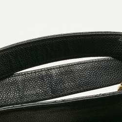 Pre Owned Chanel Black Quilted Caviar Leather Grand Shopper Tote