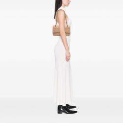 Pre Owned Chanel Beige Medium Classic Caviar Double Flap