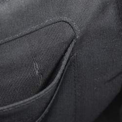 مملوكة مسبقًا شنطة شانيل قلاب جلد أسود مبطن بتطريز شيفرون CC