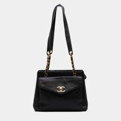 Chanel Black CC Caviar Shoulder Bag