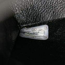 Pre Owned Chanel Black Jumbo Classic Lambskin Single Flap Bag