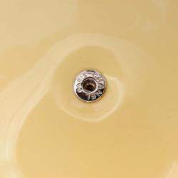 Pre Owned Chanel Yellow CC Patent Wallet On Chain