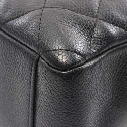 Pre Owned Chanel PST Black Leather Tote Bag