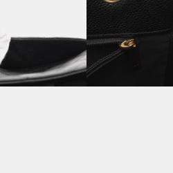 Pre Owned Chanel PST Black Leather Tote Bag