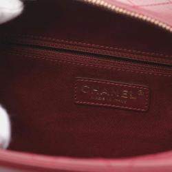 Pre Owned Chanel Bordeaux Leather Shoulder Bag