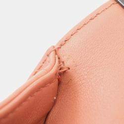 Pre Owned Chanel Boy Small Orange Lambskin Shoulder Bag