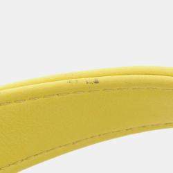 Pre Owned Chanel Boy Small Chevron Yellow Lambskin Shoulder Bag