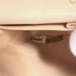 مملوكة مسبقًا Chanel Matelasse W-Flap Shoulder Bag Lambskin Beige