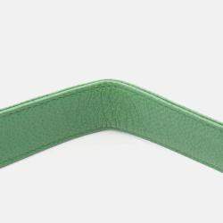 Pre Owned Chanel Coco Mark Green Calfskin Shoulder Bag