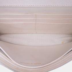 Pre Owned Chanel White Quilted Caviar Coco Casino Wallet on Chain
