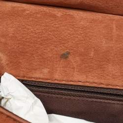 Pre Owned Chanel Brown Nubuck Leather Paris-Dubai Medallion Messenger Bag