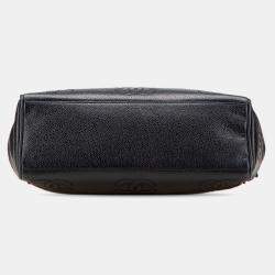 Pre Owned Chanel Black Triple CC Caviar Shoulder Bag