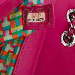 Pre Owned Chanel Pink Paris Seoul Small Rubber Coco Rain Flap