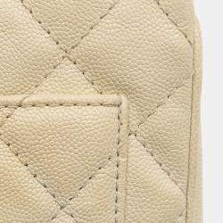 Pre Owned Chanel Brown Small Quilted Caviar Urban Companion Flap