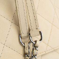 Pre Owned Chanel Brown Small Quilted Caviar Urban Companion Flap