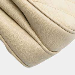 Pre Owned Chanel Brown Small Quilted Caviar Urban Companion Flap