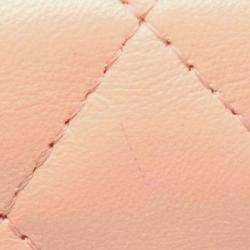 Pre Owned Chanel Pink Mini Lambskin Pearl Crush Clutch On Chain