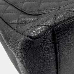 Pre Owned Chanel Grand GST Black Caviar Skin Tote Bag